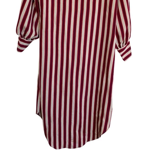 ZARA WOMAN Candy Cane Stripe Mix Stripe Wrap Tunic Top - XS - Picture 9 of 12